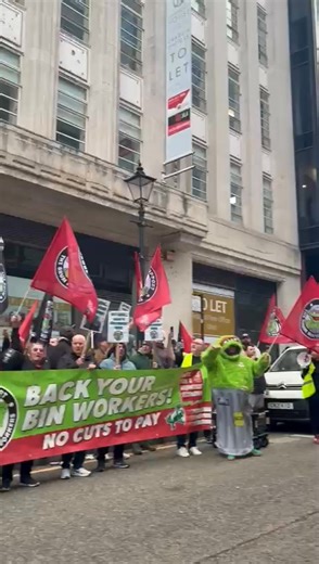 7.5K views · 139 reactions | Shut down at Job&Talent scab agency in Birmingham as striking refuse workers descend on Waterloo Road. Agencies like these have been the bane of this industry for years; people who preside over a race to the bottom and who cream off a load of tax payer’s money while sitting on their arses behind a computer screen. Well done to the Brum Dust, keep fighting. | Justice For Refuse Workers & Cleansers | Facebook