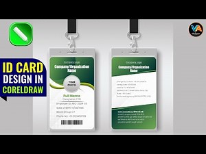 How to Design ID Card in CorelDRAW | Front & Back ID Card Design