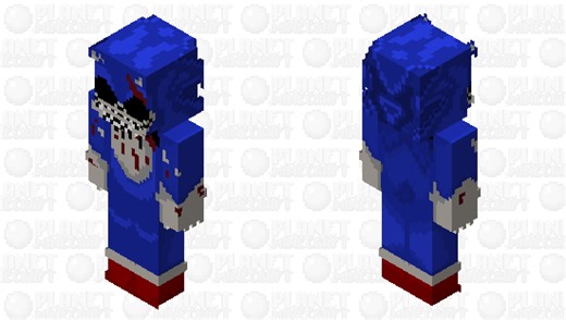 EXE || VS Sonic.EXE FNF || Updated 2.0 Minecraft Skin