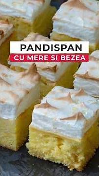 Sponge cake with apples and meringue. Fruit cake with meringue