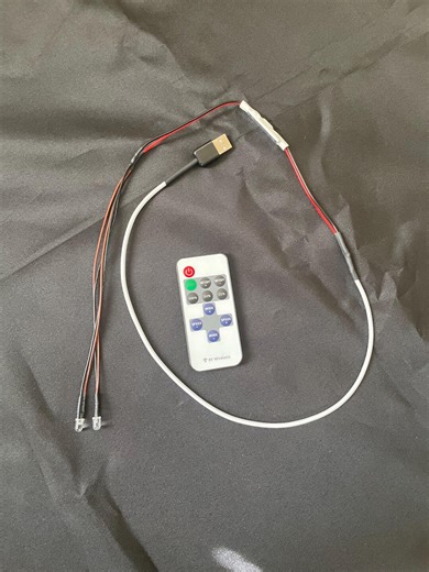 Prewired Double LED Light Assembly With On/off Switch, USB Connector & Remote - Etsy