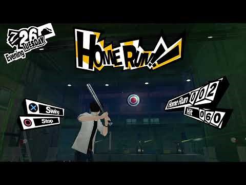 Persona 5 Royal - Baseball Minigame (How to hit a Home Run)