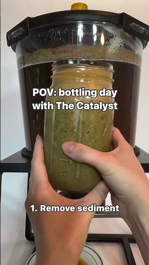 Bottling beer with The Catalyst conical fermenter