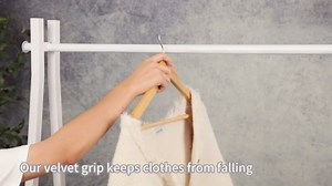 Velvet Short Neck Hangers - Heavy-Duty, Non-Slip Felt Surface, Space-Saving Design with Anti-Slip Grooves & Shoulder Shape, 360° Rotating Hooks, Durable for Coats, Shirt& Dresses
