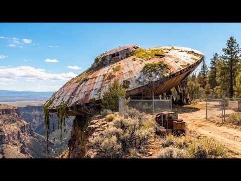 80 Year Old Abandoned UFO Transformed Into an Artistic Dream Space with Epoxy Floor Design