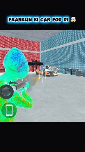 Franklin ki Car Fod Di..🤯 #indianbikedriving3d​ #indian​ #gta​ #shorts​