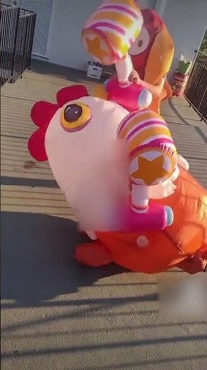 Person in Inflatable Costume Falls While Playing - 1522761