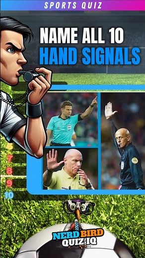 "Test Your Soccer IQ: Referee Hand Signals Edition 🏟️ SoccerQuiz