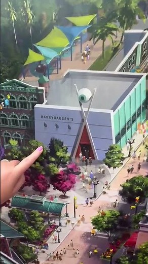 New Monsters Inc Land Concept Art at Hollywood Studios #disneyworld #disneyparks #monstersinc