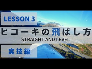 【飛行機の飛ばし方】フライトシム パイロット訓練動画 PPL Lesson 03 Straight and Level 実技編