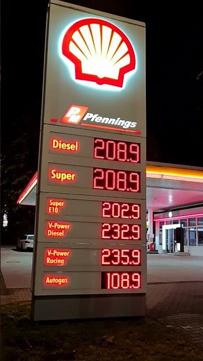 Diesel wieder so günstig wie Super??? #tanken #benzinpreise #diesel #shell