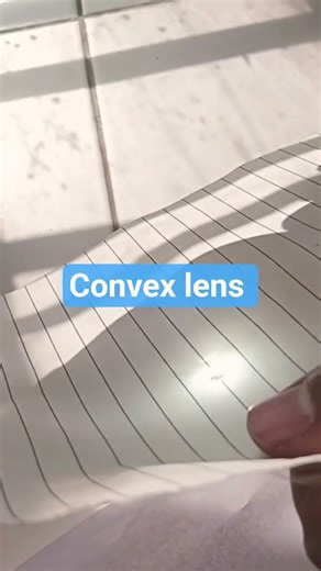 A convex lens is called converging lens. #science #experiment