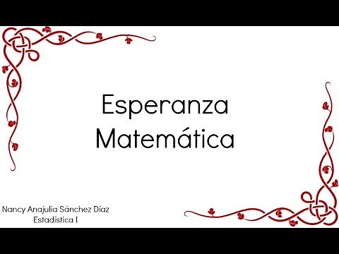 Esperanza Matemática | Estadística I