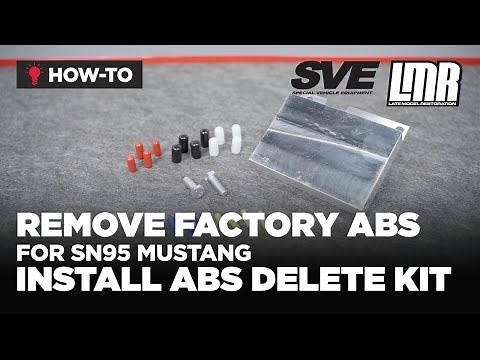 How To Remove SN95 Mustang ABS & Install SVE ABS Delete Kit (94-97)