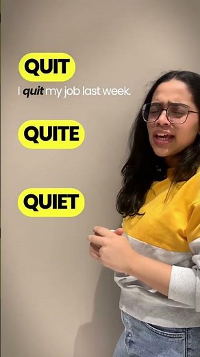 Confusing English Words & Pronunciation | How To Pronounce Quite and Quiet Correctly? #shorts Ananya