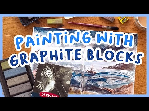 Reviewing & testing Derwent XL Graphite Blocks!