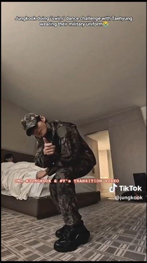 THE TRANSITION FROM JK TO TAEHYUNG😳 “swim” dance challenge😭 #bts_swim #trending #taekook #shorts