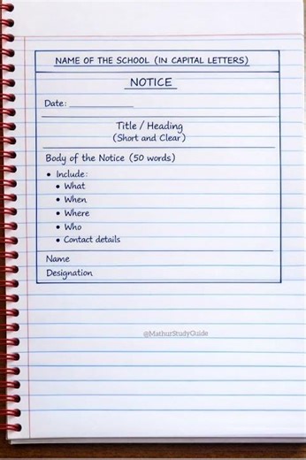Notice Writing format for class 12 || Notice writing in english || Notice writing #noticewriting