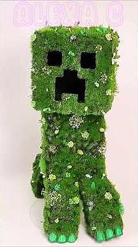 Realistic #MINECRAFT CREEPER that 💡! #shorts #crafts #diy #art