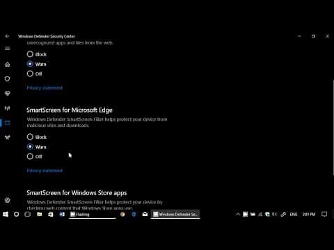 Windows 10 Creators update Highlight app and browser control in Windows defender