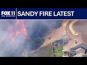 Sandy Fire extends to 1,300 acres; 0% contained | FOX 11 LA