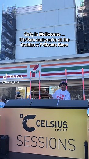 Exclusive Celsius Flavours at Melbourne's 7-Eleven Rave