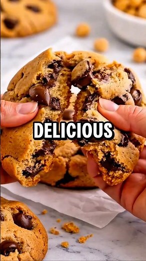 Healthy Chickpea peanut butter Cookies 😋 #health #recipe #healthyfood