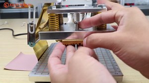 Upgraded Hot Foil Stamping Machine 10x13cm Leather Bronzing Pressure Mark Machine 110V with Full Scale on The Base Plate for PVC Leather PU Paper Logo Embossing