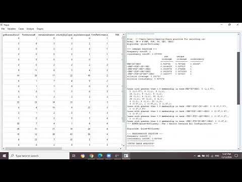 fsQCA Software 3 0 Training PART 1 (Calibration and Truth Table)