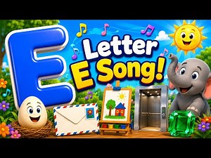 The Letter E Song | Learn the Letter E | E Words for Kids
