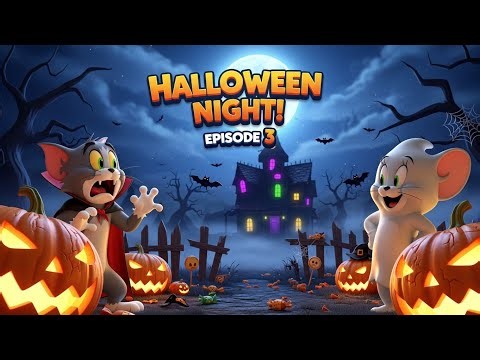Halloween Night Fun With Tom & Jerry 🎃👻 | 3D Cartoon Fun | Episode 3 | Kids Halloween Special