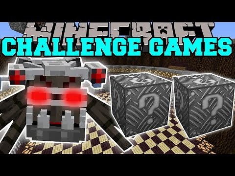 Minecraft: ALIEN ROBOT SPIDER CHALLENGE GAMES - Lucky Block Mod - Modded Mini-Game