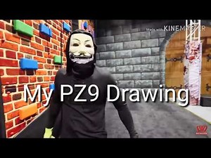How I Draw Pz9 (Melvin) With Colored Pencils and Charcoal Pencils! | ♡Ari's Playtime!♡