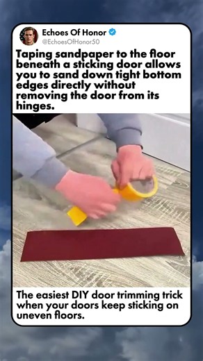 QUICK FIX FOR DRAGGING INTERIOR DOORS
