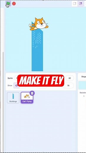 How to Make a Flying Cat in Scratch 🐱 | Easy Scratch Tutorial