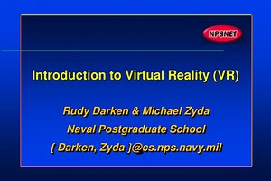 Introduction to Virtual Reality (VR) - SlideServe