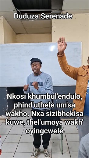 Duduza Serenade singing Nkosi khumbul'endulo | Duduza Serenade