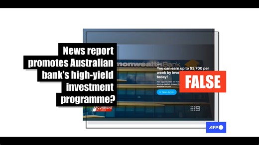 Doctored news report promotes scam about 'Australian bank investment scheme'