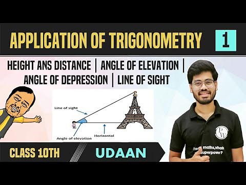 Some Applications of Trigonometry 01 | Height and Distance | Angle of Elevation | Class 10 | NCERT