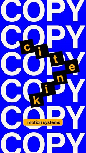 kinetic copy - motion system #animatedtypeface #kinetictype #kinetictypography #motionidentity