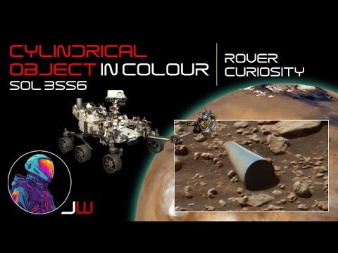 ROVER CURIOSITY | Cylindrical Object in Colour (Sol 3556)