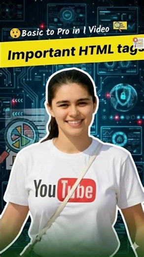 Master HTML Fast! | Top 10 Important HTML Tags You Must Know #shorts