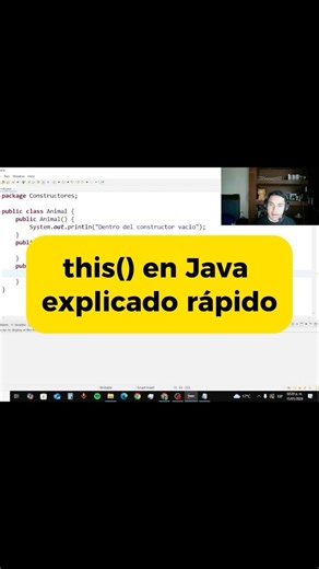 this() en Java explicado rápido