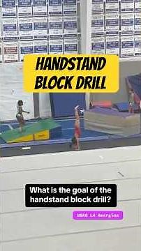 Handstand block drill! #HandstandDrills #GymnasticsTraining #gymnasticslife #Calisthenics