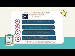 Mohs Surgery Practice Quiz by MedicalCodingByJen #medicalcoder #medicalcoding #examprep #Mohs #cpt