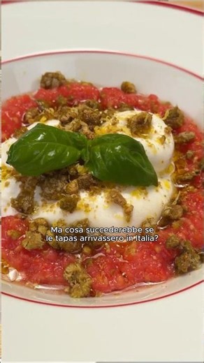 IT LOOKS LIKE BEEF TARTARE BUT IT’S TOMATO: Italian-style Tapas episode 6 #tapas #italy #tomato #...