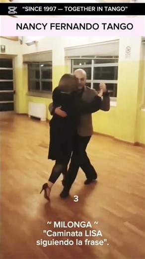 Milonga ~ "Caminada lisa siguiendo la frase musical." - Nancy Fernando Tango #milonga