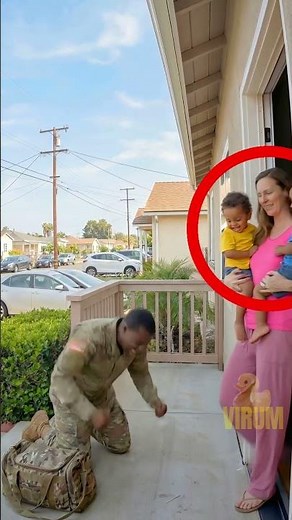 The Soldier Discovered An Unforgettable Surprise At Home #shorts #kindness