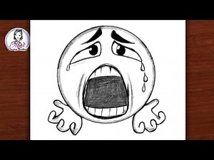 How to Draw Troll Face (Blue Emoji) Step by Step | Easy Drawing Tutorial for Beginners
