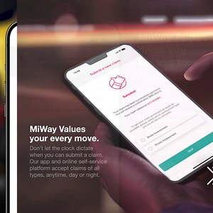Don't let the clock dictate when you can submit a claim. Our app and online self-service platform accept claims, anytime, day or night. Download the MiWay app: https://bit.ly/4dLlTNe and #MoveForValue #MiWayApp | Miway